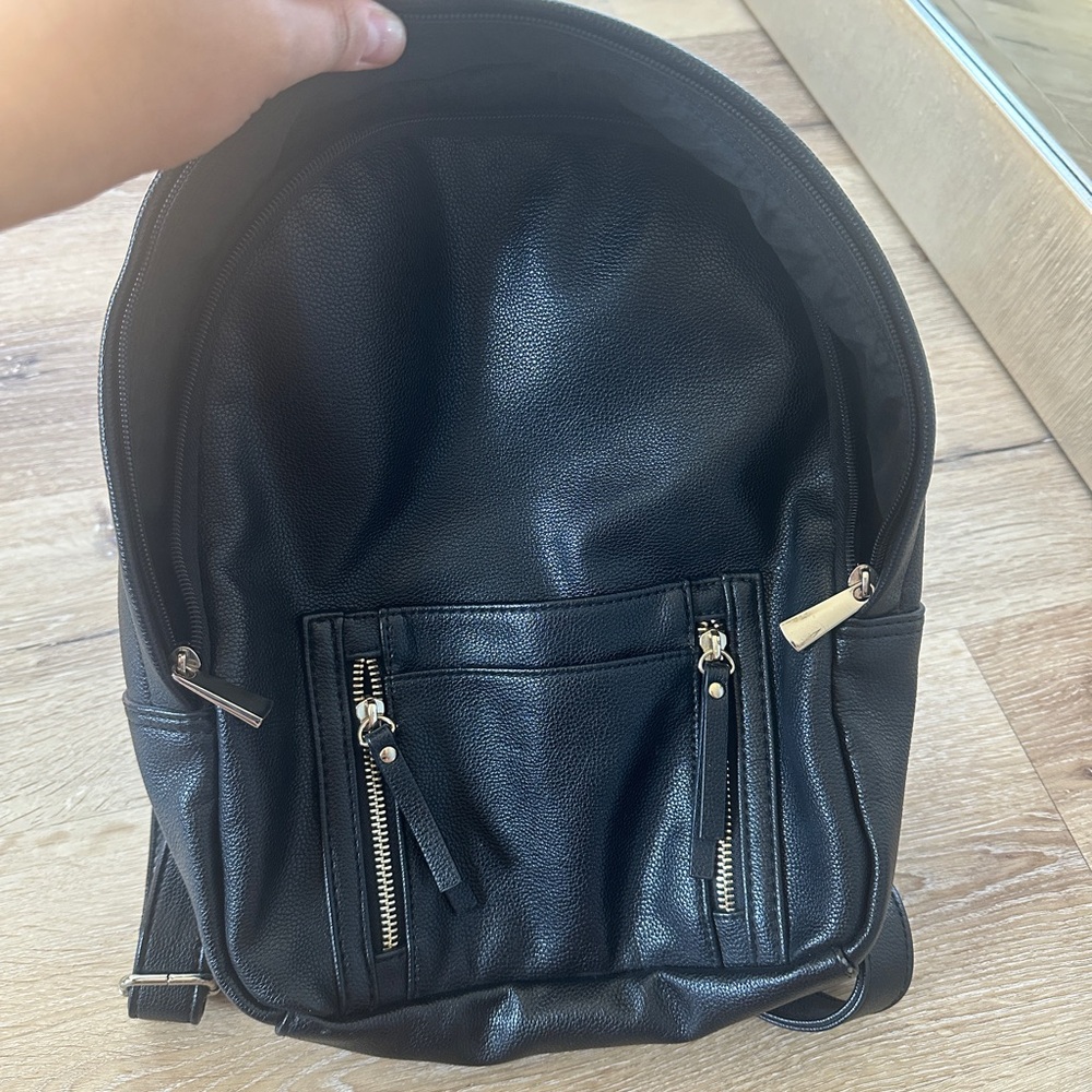 Express Black Leather Mini Backpack - image 4